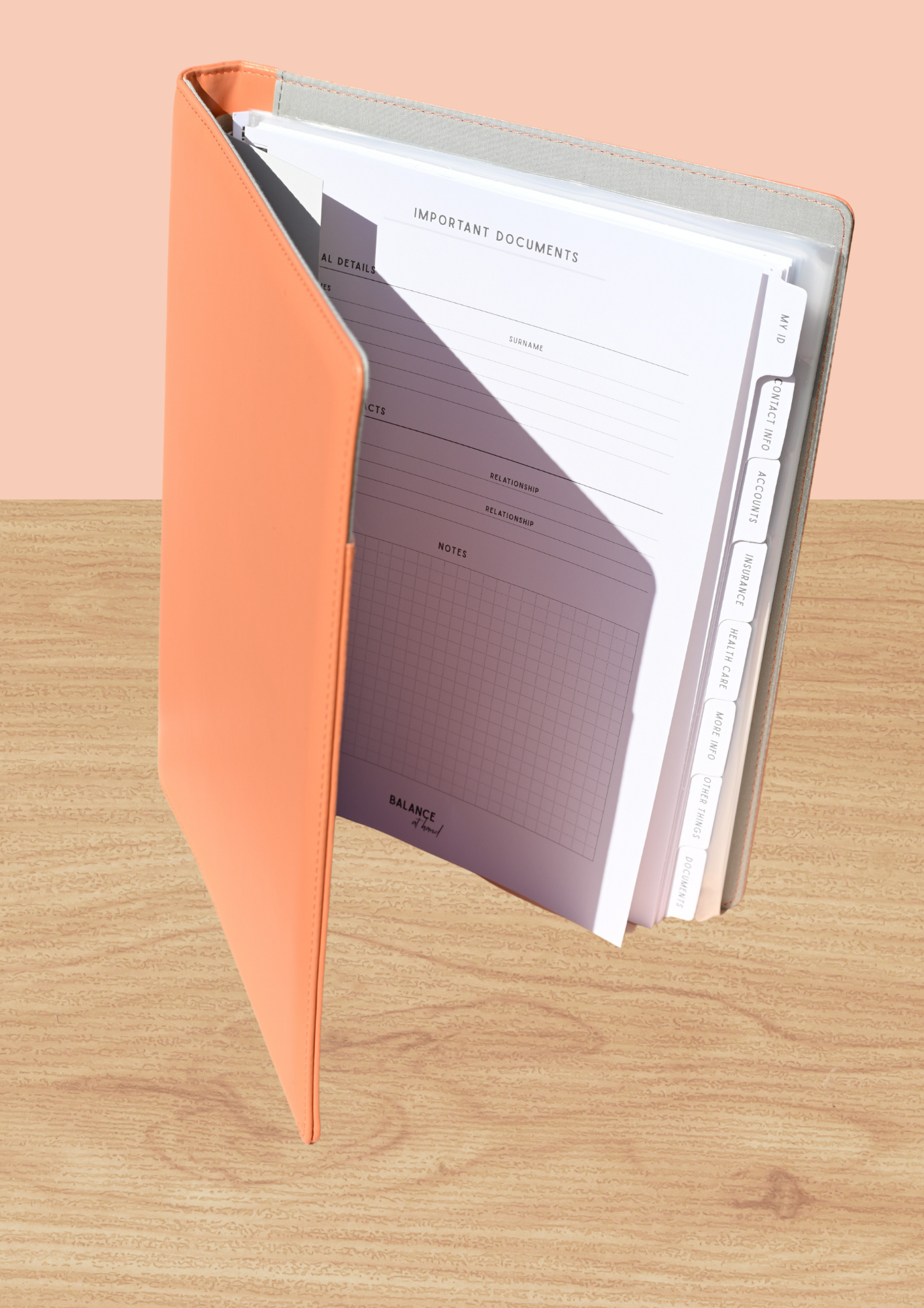 The Important Life Document Folder - Desert Flower