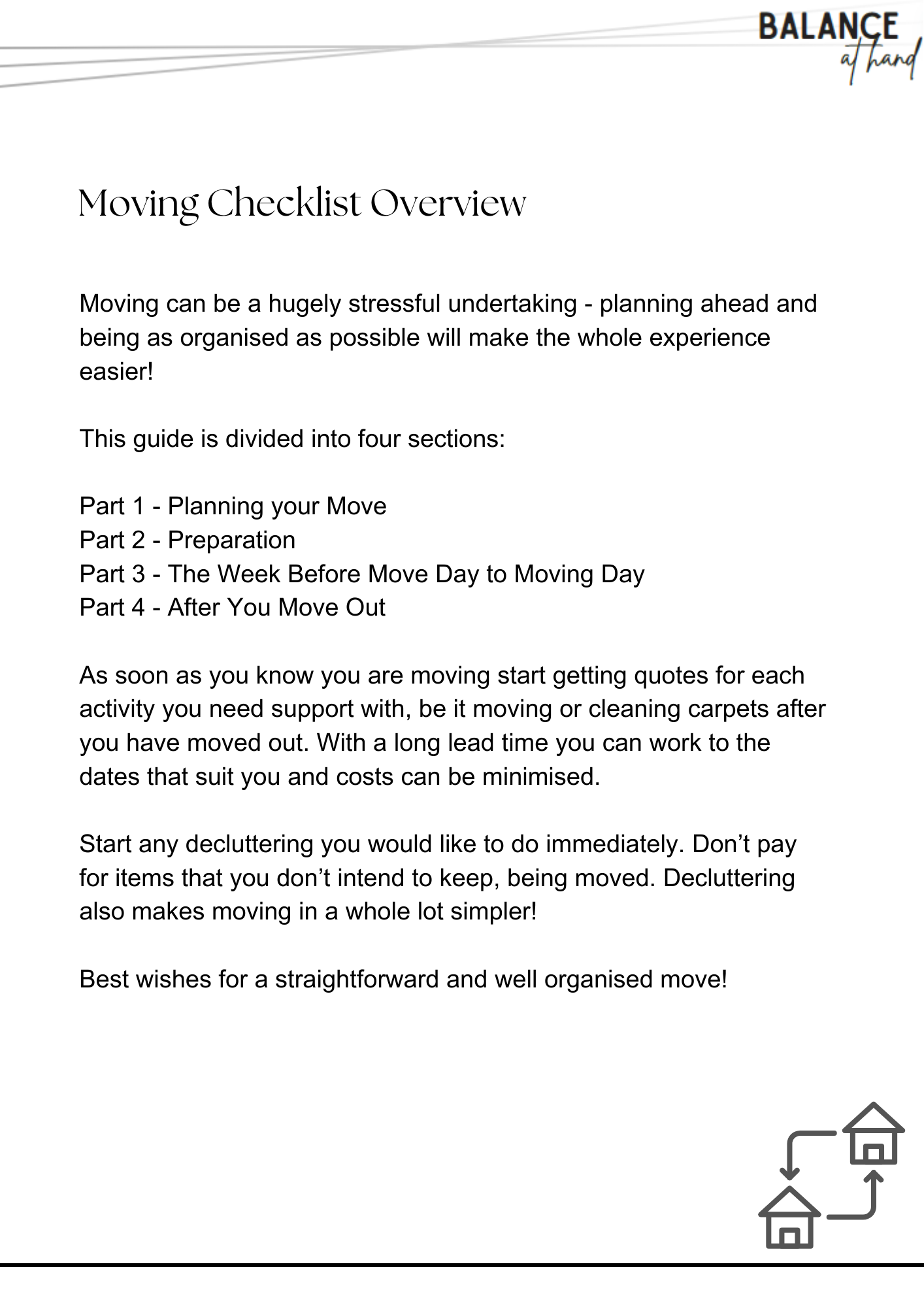 Moving Checklist