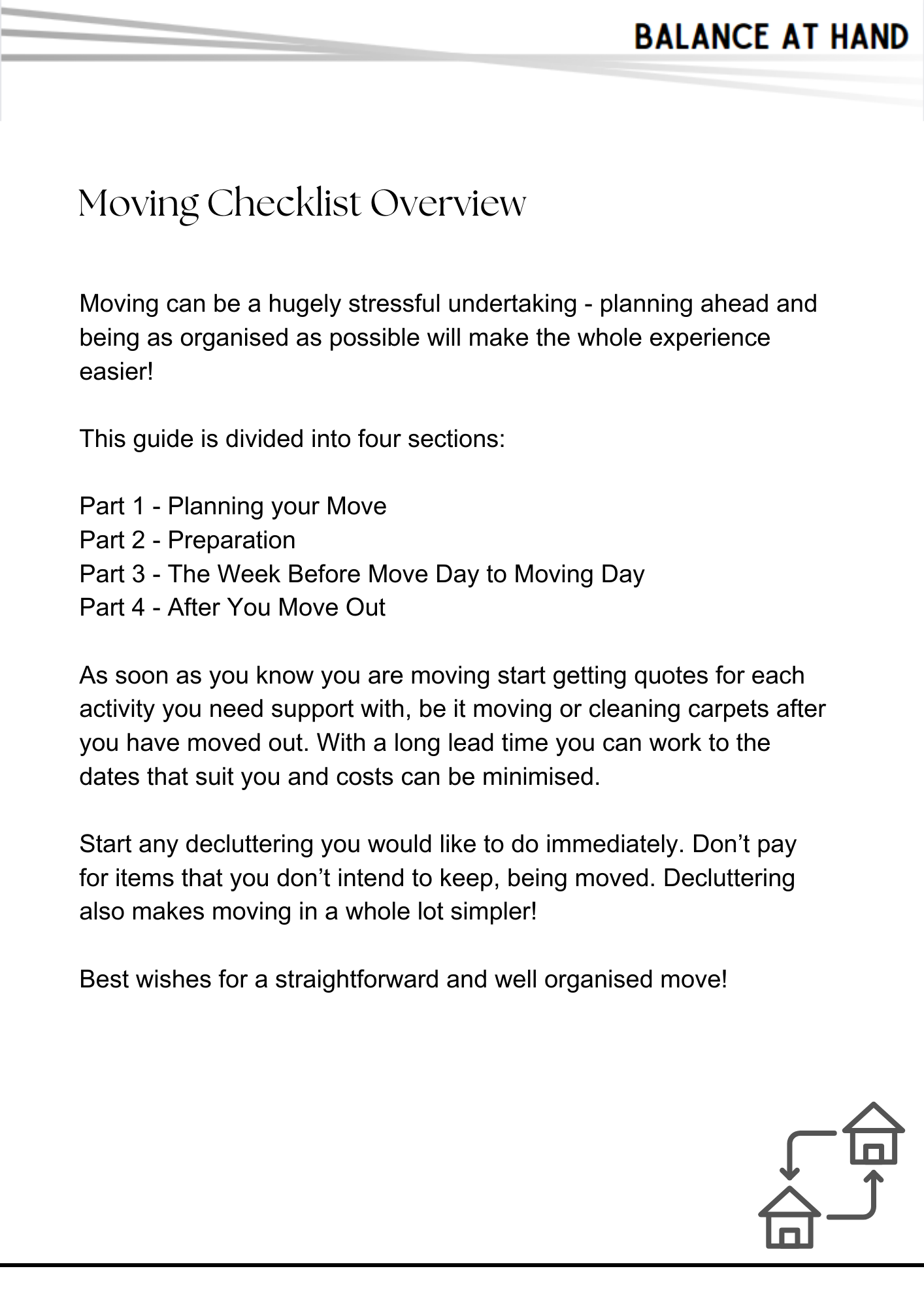 Moving Checklist